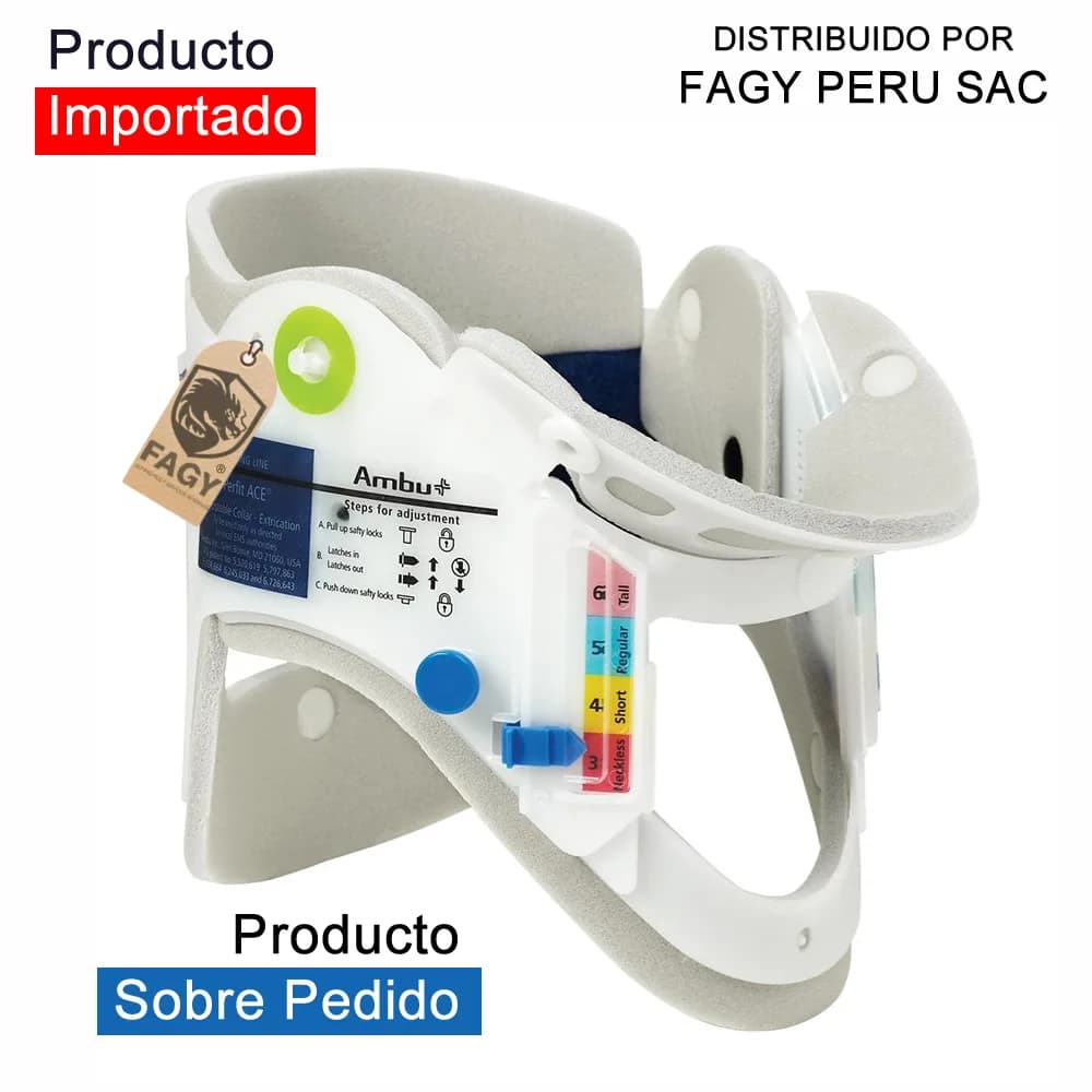 INMOVILIZADOR CERVICAL PARA ADULTO PERFIT ACE AMBU - Ambu