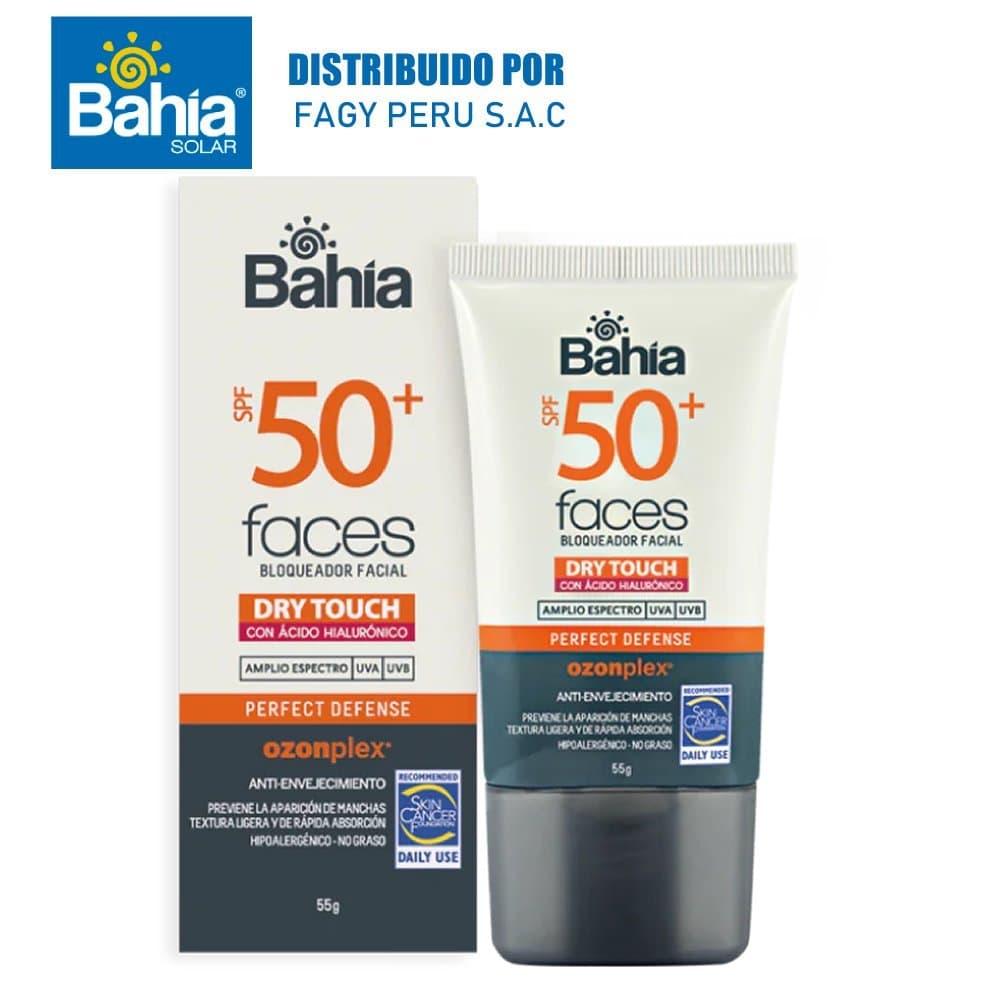 Bloqueador bahia Spf 50 X 55g Dry Touch - BAHÍA