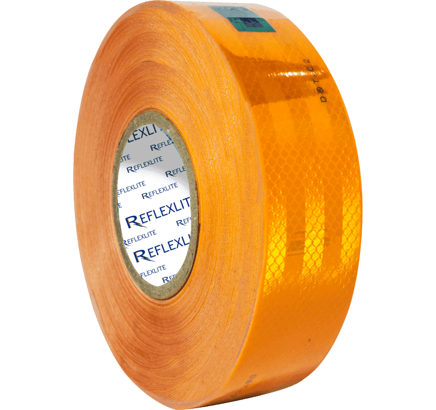 Cinta reflectiva ambar 5CM(2″) 45.7 Mts - Astara