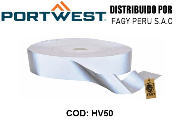 Cinta reflectante Hi-VisTex, 100m HV50 - PORTWEST