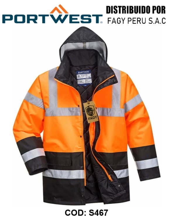 Chaqueta Hi-Vis Contrast Winter Traffic S467 - PORTWEST