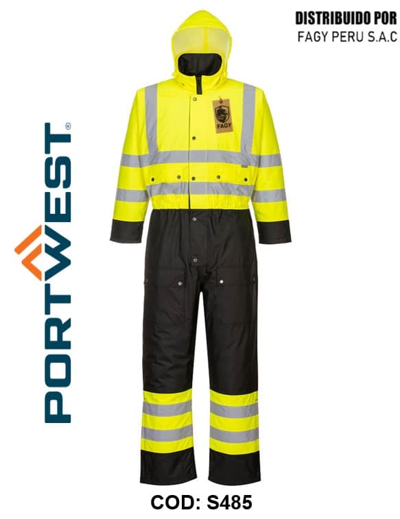 Mameluco Contrast, con forro S485 - PORTWEST