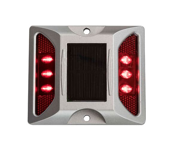 Tacha Solar Rojo Con Vástago - Producto Importado