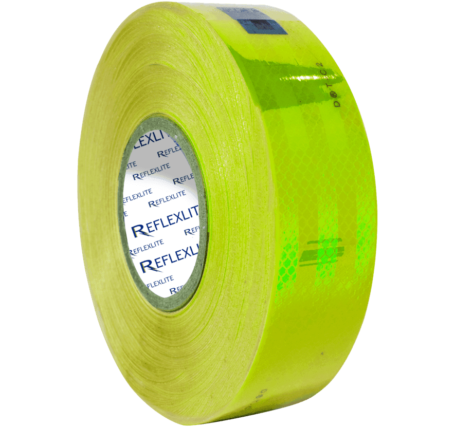 Cinta reflectiva verde limón 5CM(2″) 45.7 Mts - Astara