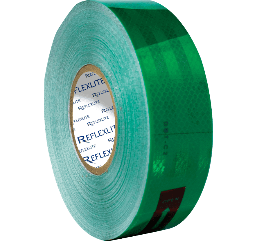 Cinta reflectiva verde 5CM(2″) 45.7 Mts - Astara