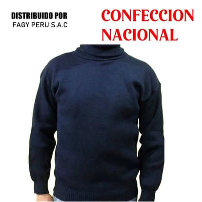 Chompa Jorge Chávez Azul Marino - Confección Nacional