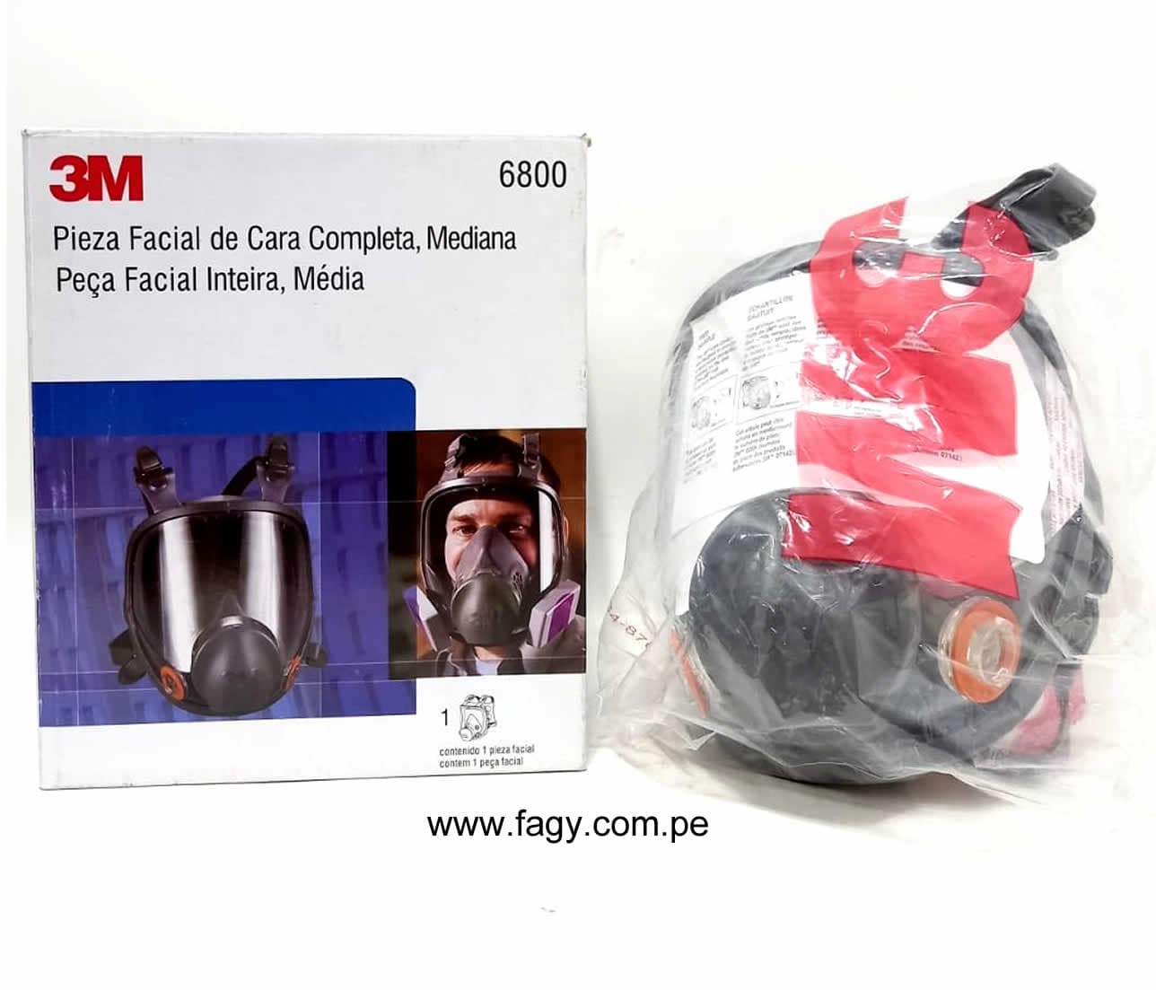 Respirador 6800 FullFace Talla M - 3M