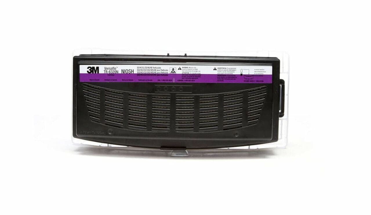 Cartucho de Gas Ácido/HEPA TR-6320N 3M™ Versaflo™ para TR-600/800 PAPR Negro 5 por Caja - 3M