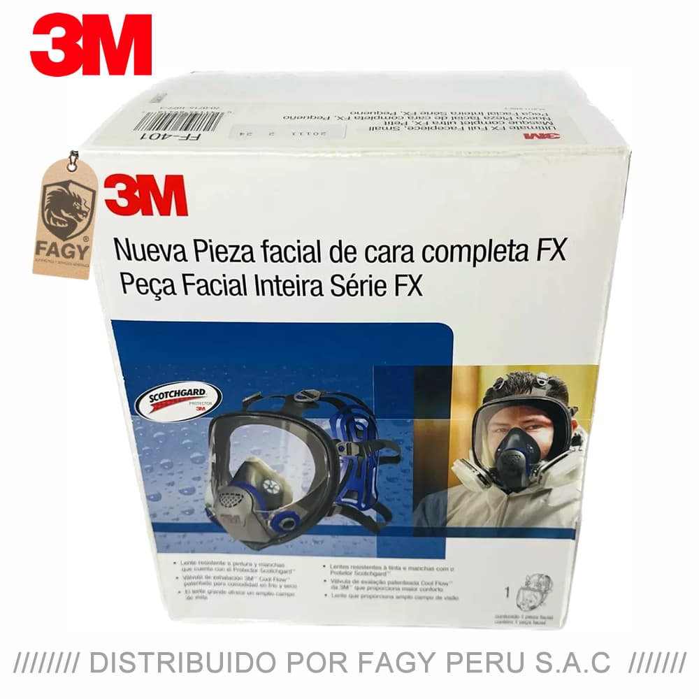 Respirador Cara Completa 3M FF-402 - 3M