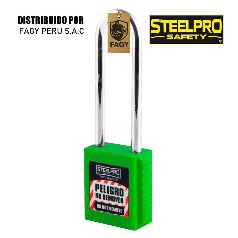 Candado Steelpro X10 long verde - Steelpro