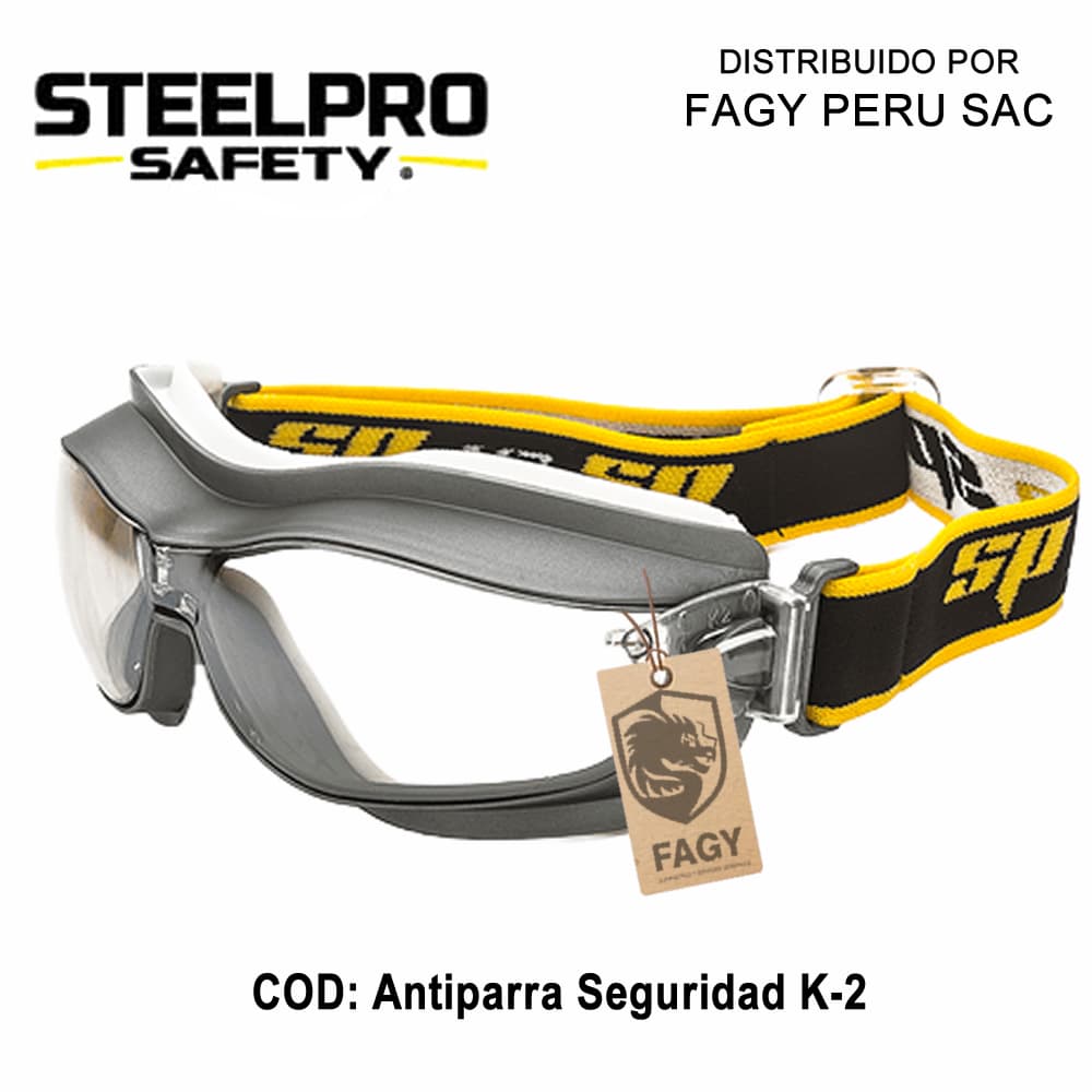 Lente Antiparra Seguridad K-2 Claro AF - Steelpro