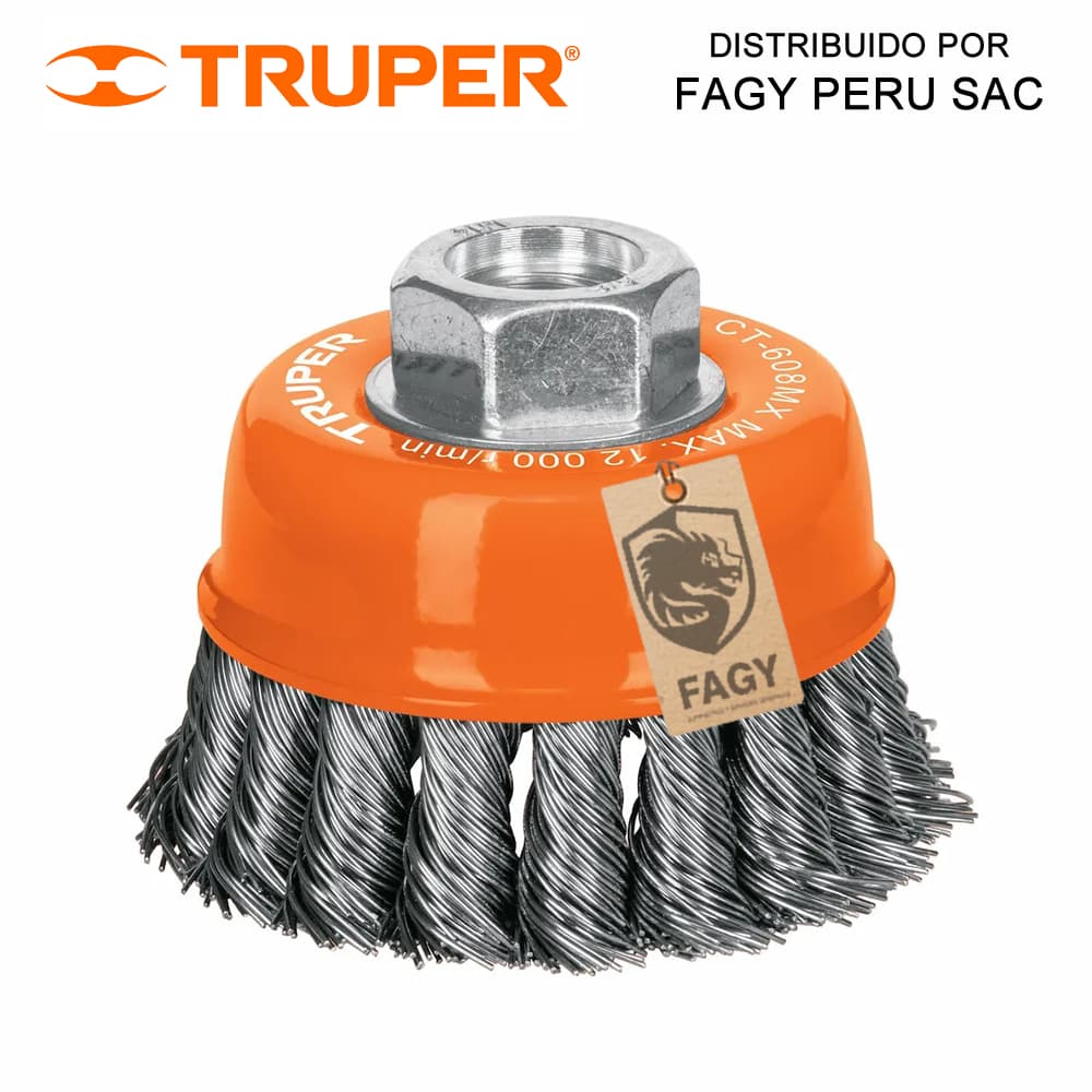 Escobilla tipo copa 3″ Truper 17530 - Truper