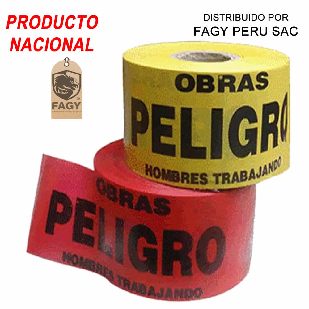 Cinta señalizadora plástico Peligro - Producto Nacional