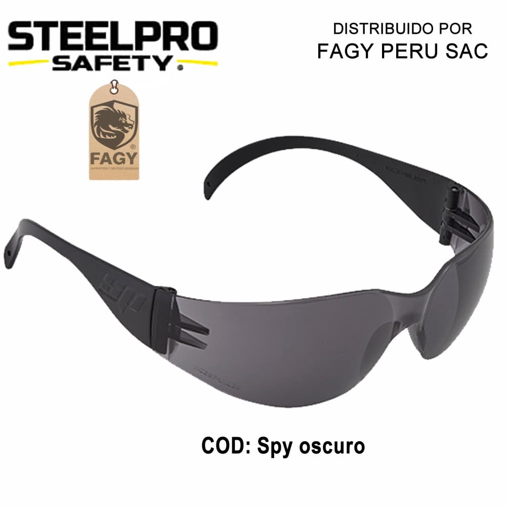 Lente de seguridad Spy oscuro Steelpro - Steelpro