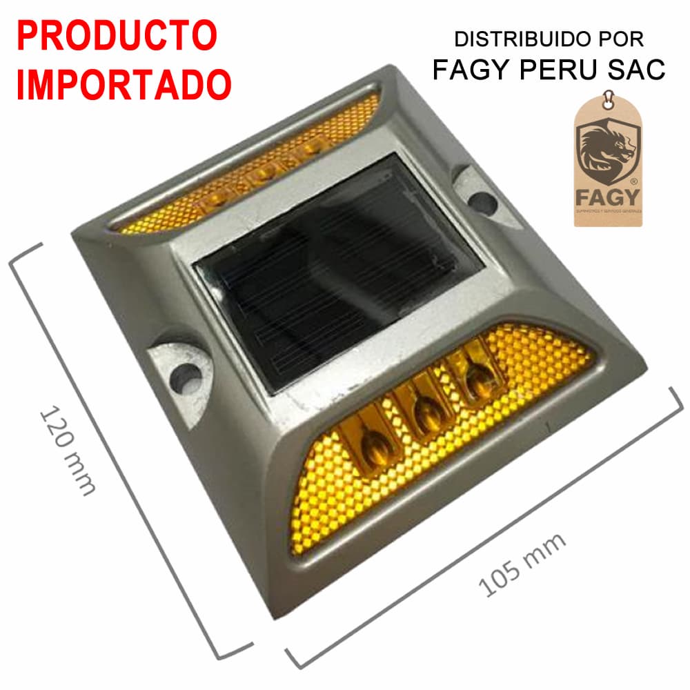 Tacha solar amarillo sin vastago - Producto Importado