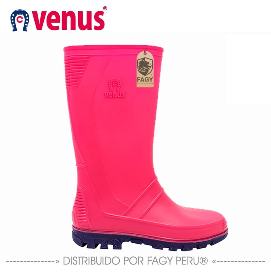 Bota impermeable andina fucsia violeta - VENUS