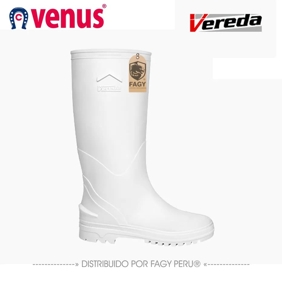 Bota impermeable granjera blanco blanco - VENUS
