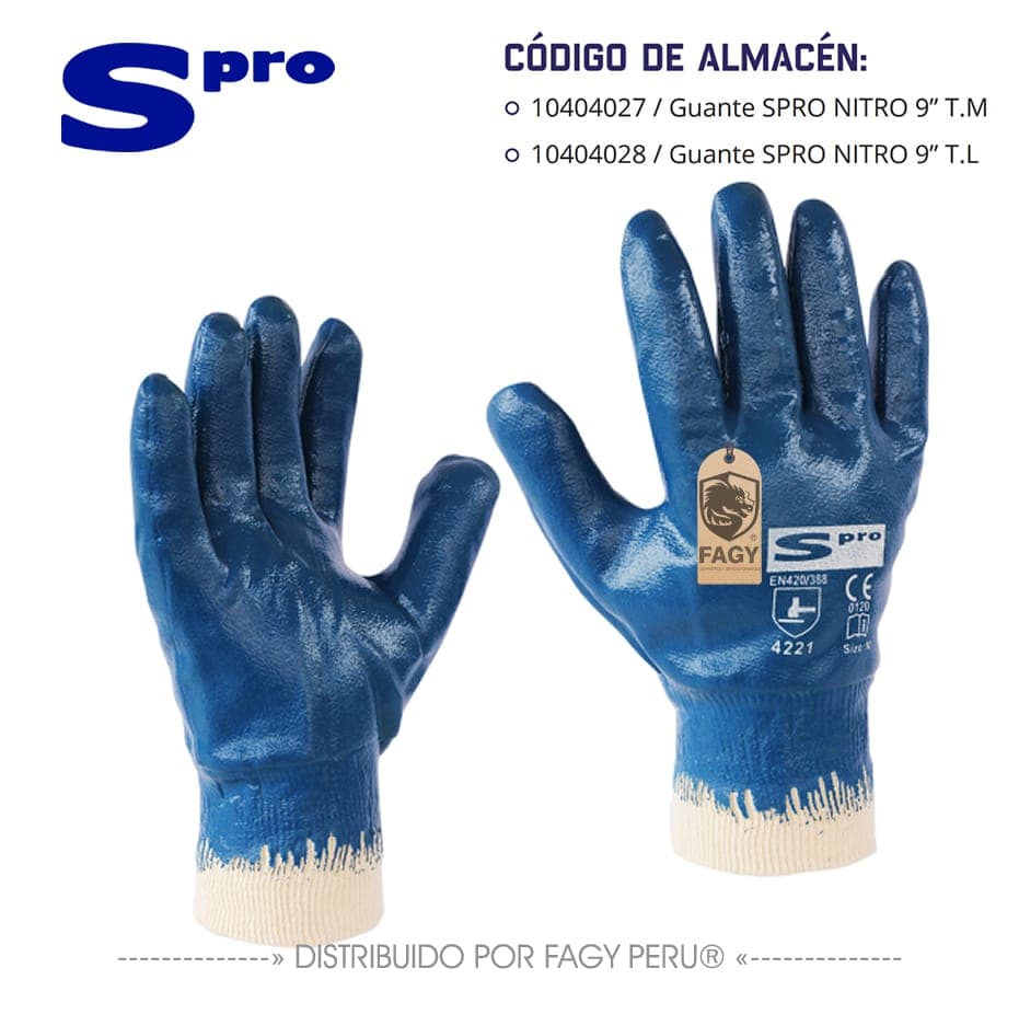 Guante de nitrilo modelo nitro spro - Spro