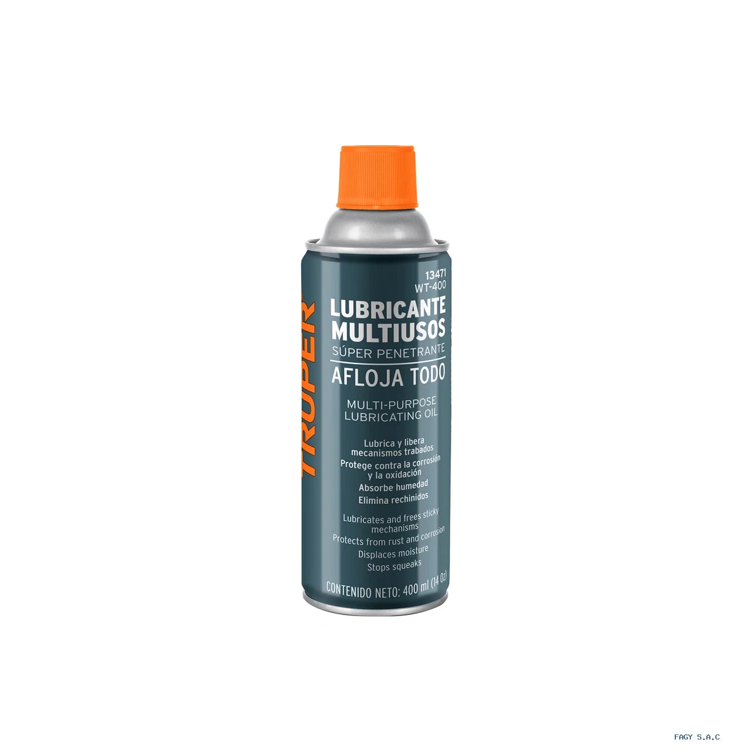 Lubricante multiusos en aerosol, 400ml (14oz), TRUPER 13471