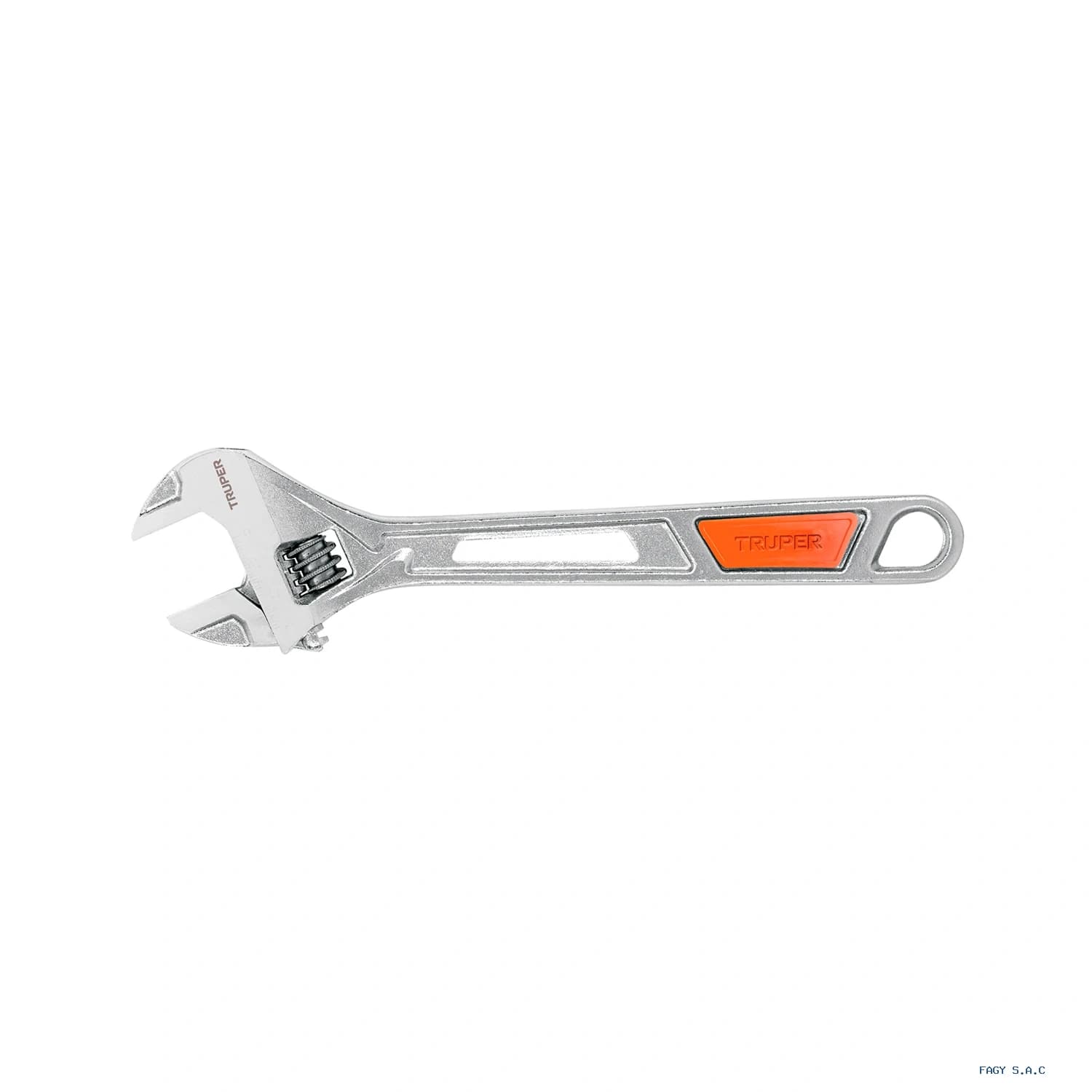 Llave ajustable (perico) 10" cromada, TRUPER PET-10X 15511