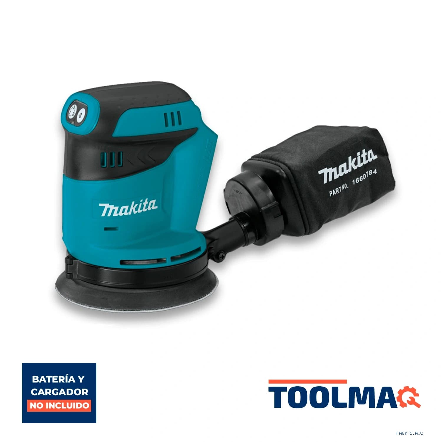 Lijadora Excéntrica 5" 18V LXT Baretool Makita DBO180Z