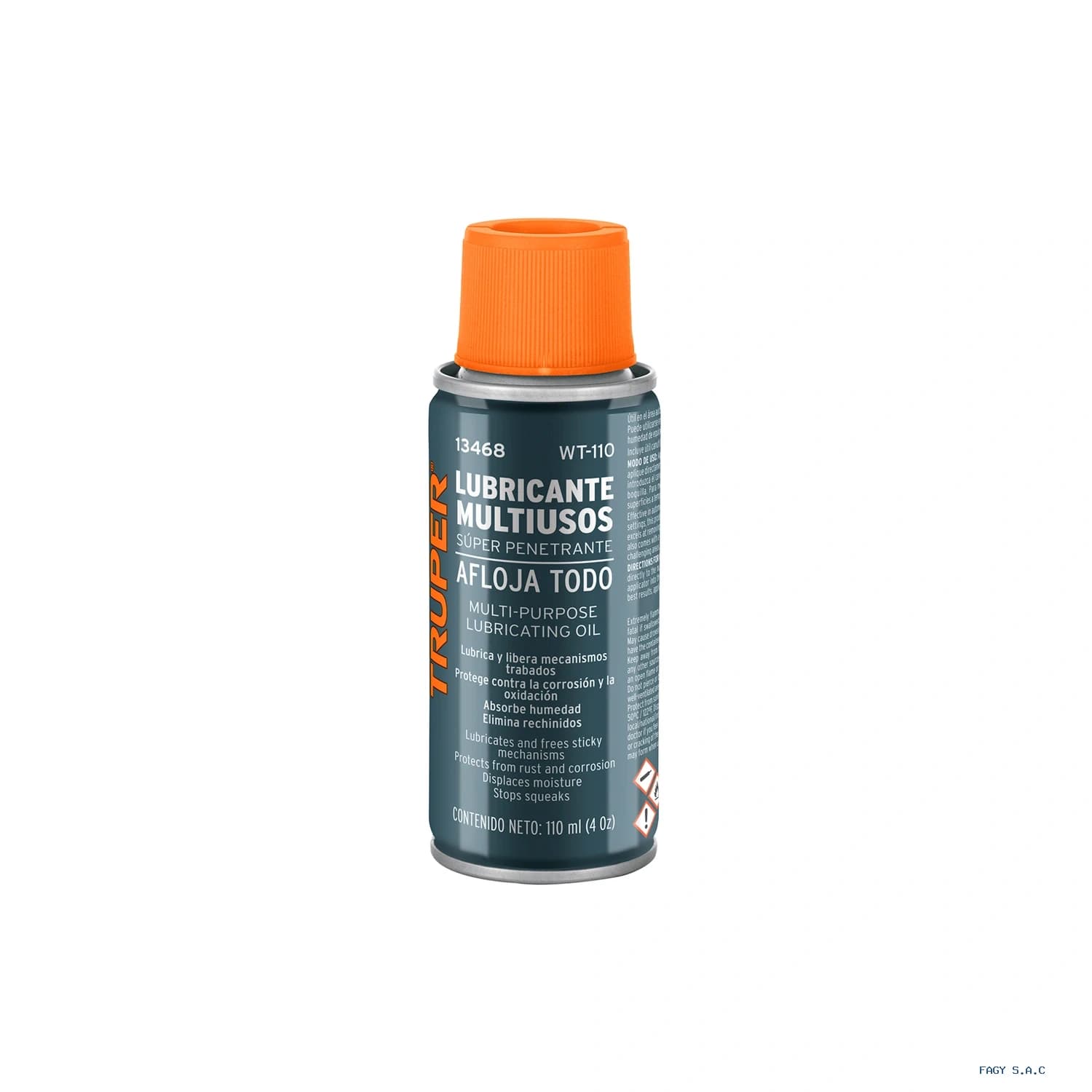 Lubricante multiusos en aerosol, 110ml (4oz), TRUPER 13468