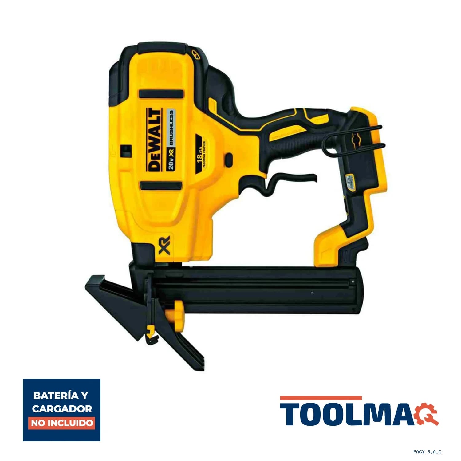 Clavadora Inalambrica 20 V Xr 100 grapas Calibre 18 Baretool (Sin Batería/Sin Cargador) Dewalt DCN682B