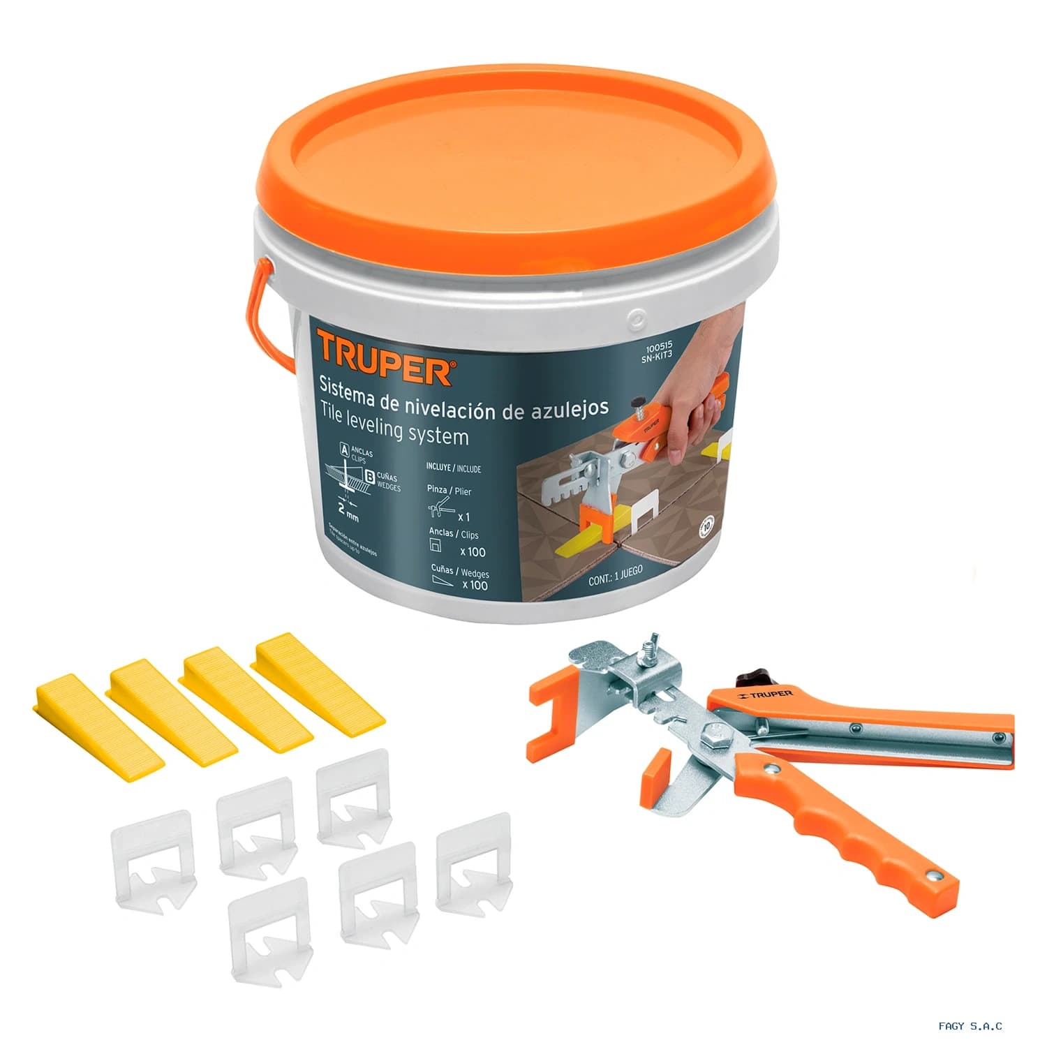 Sistema de nivelación de azulejos TRUPER 100515 - Truper