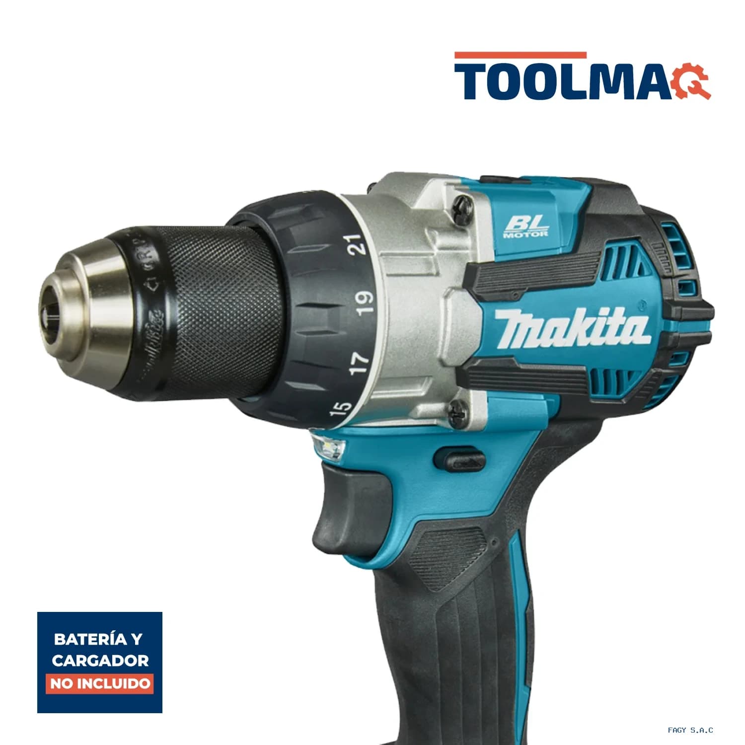 Taladro Atornillador 1/2" 18V LXT BL Baretool Makita DDF489Z