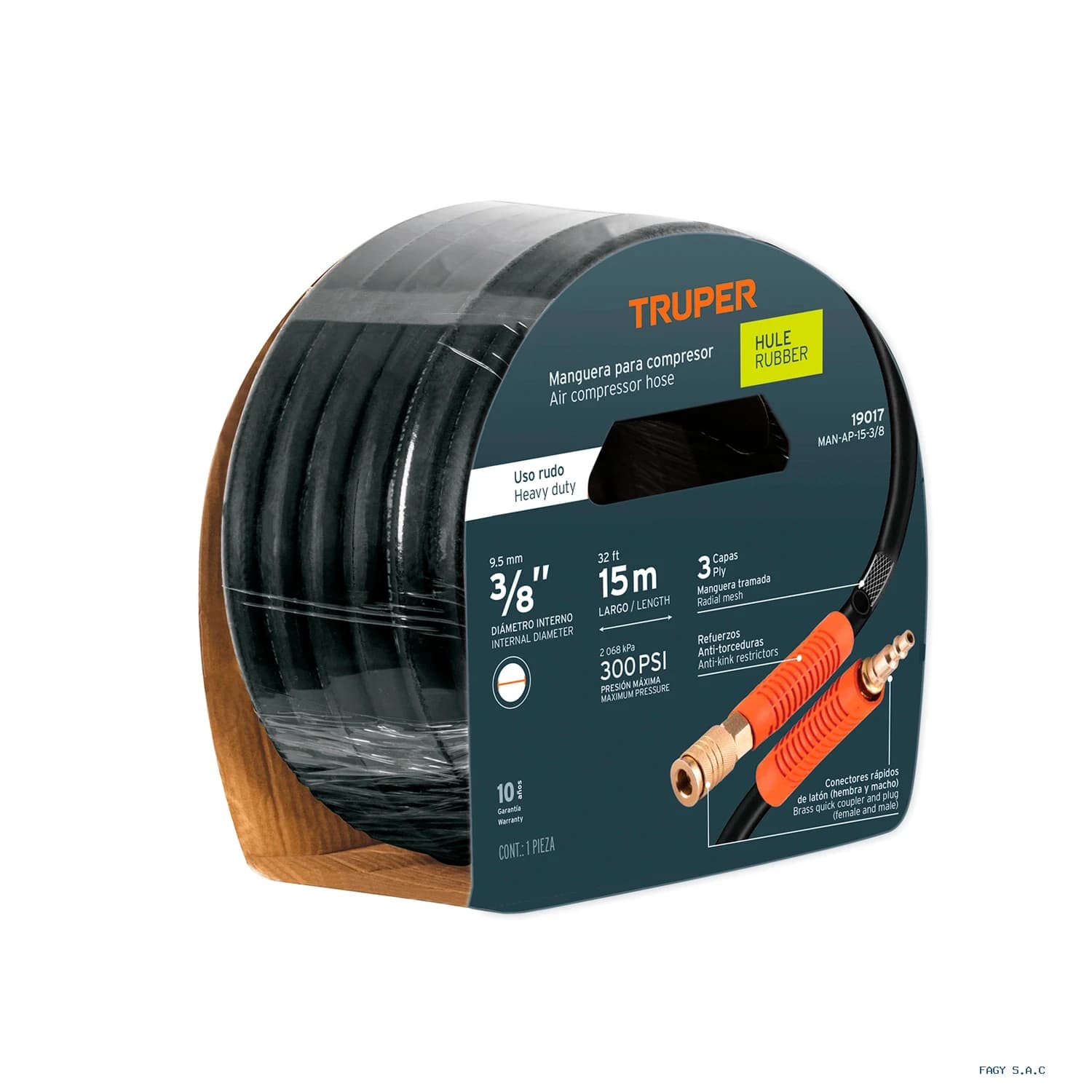 Manguera para compresor de hule Truper 19017 - Truper