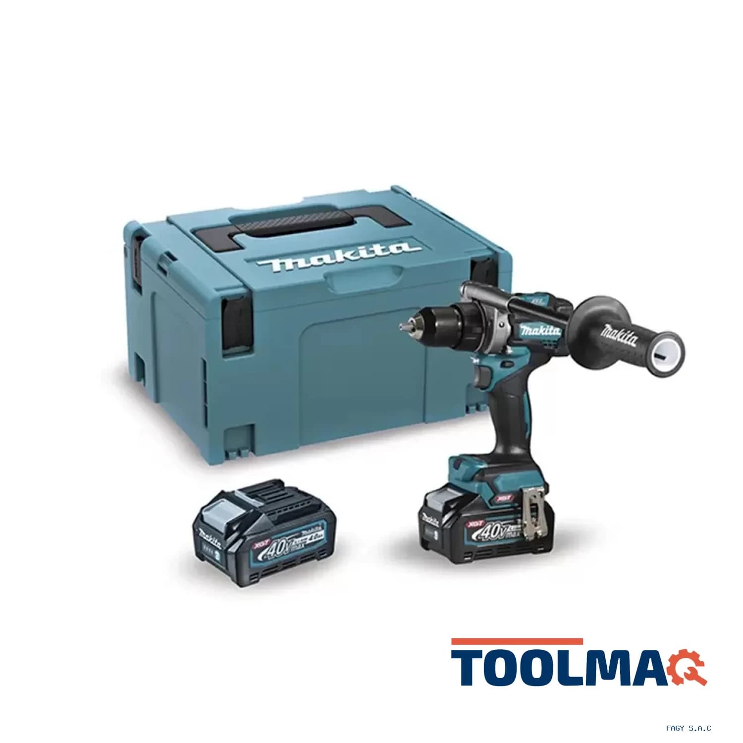 Taladro Atornillador 1/2" 40V XGT BL 125Nm 2 Bat 4.0 Ah Makita DF001GM201