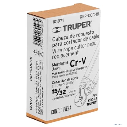 Cabeza de repuesto para cortador de cable COC-18 Truper 101971 - Truper