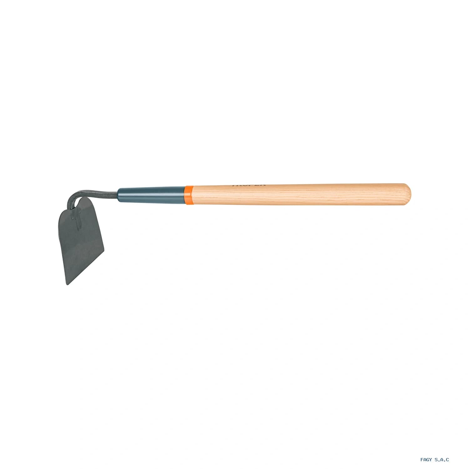 Azadón tomatero, mango corto de madera 18", TRUPER 10562