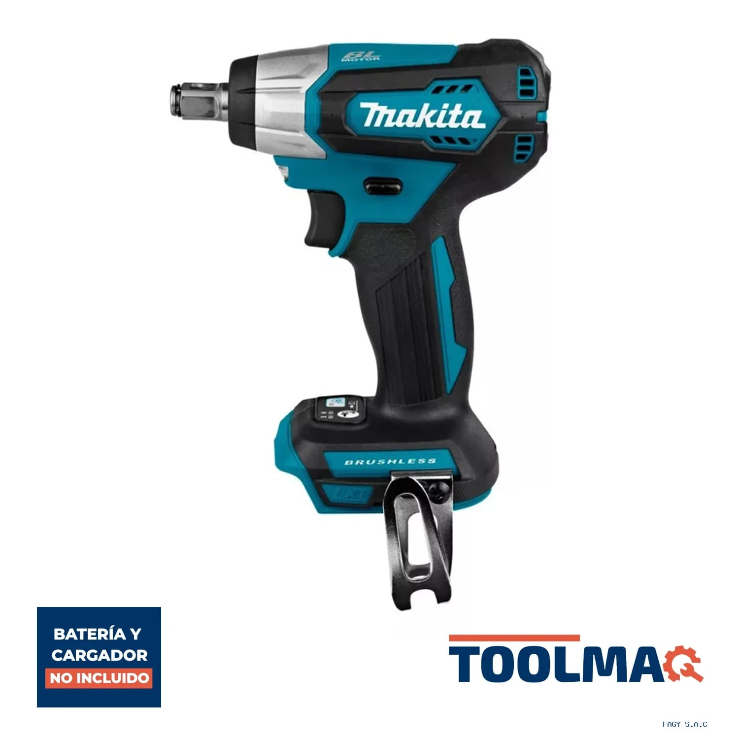 Llave de Impacto 1/2" 18V LXT BL 210 Nm Baretool Makita DTW181Z