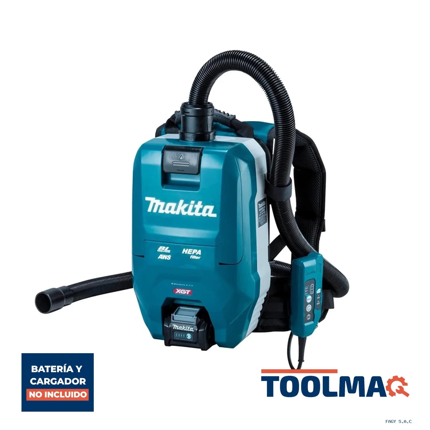 Aspiradora de Mochila 40V XGT BL 18 kPa Baretool Makita VC009GZ