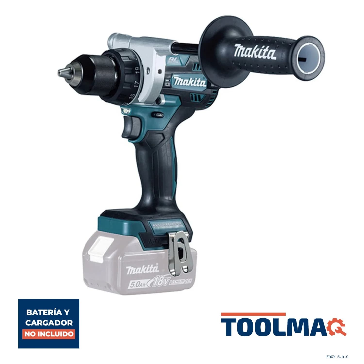 Taladro Atornillador 1/2" 18V LXT BL 125Nm Baretool Makita DDF486Z