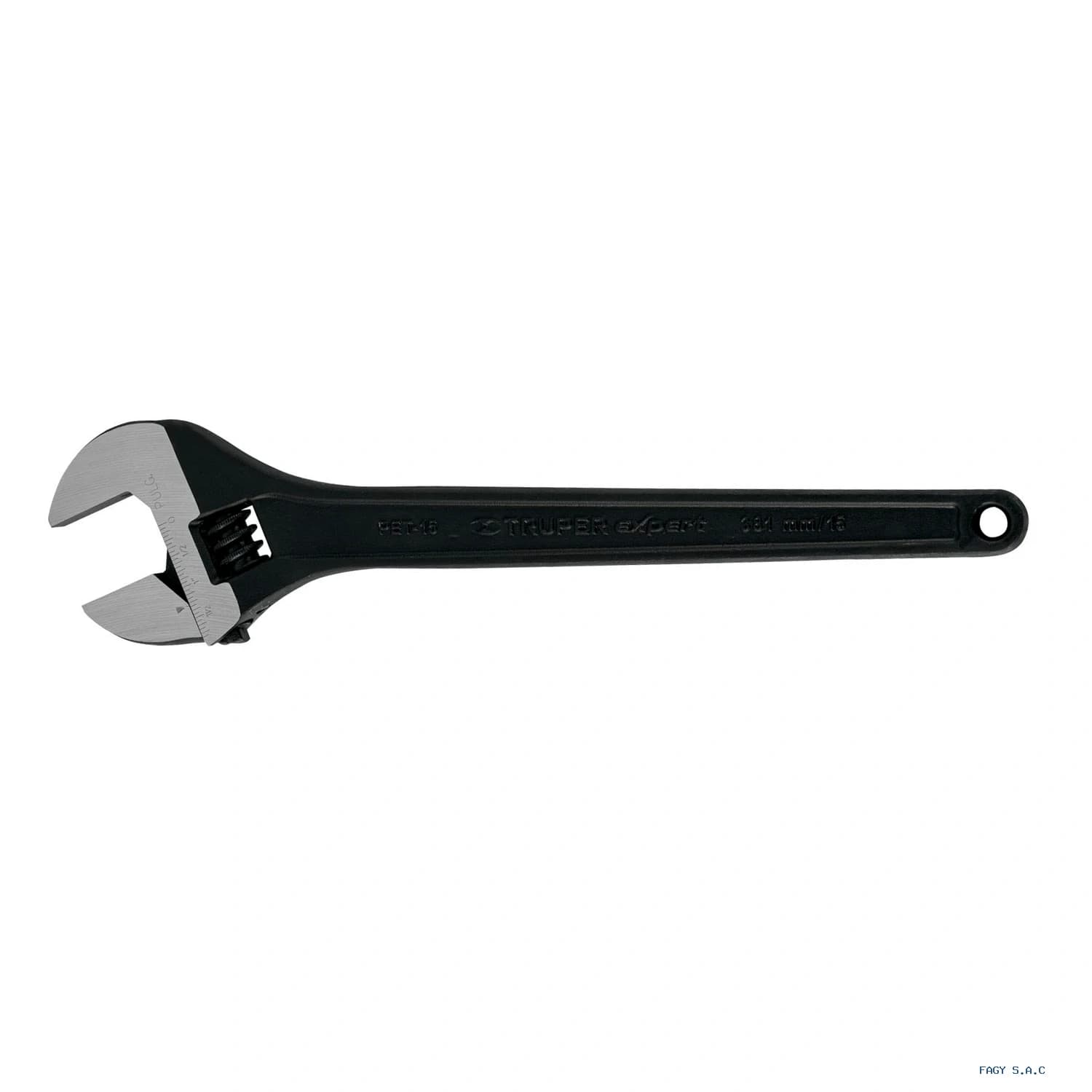 Llave ajustable (perico) 15" profesional pavonada, Expert PET-15 15504