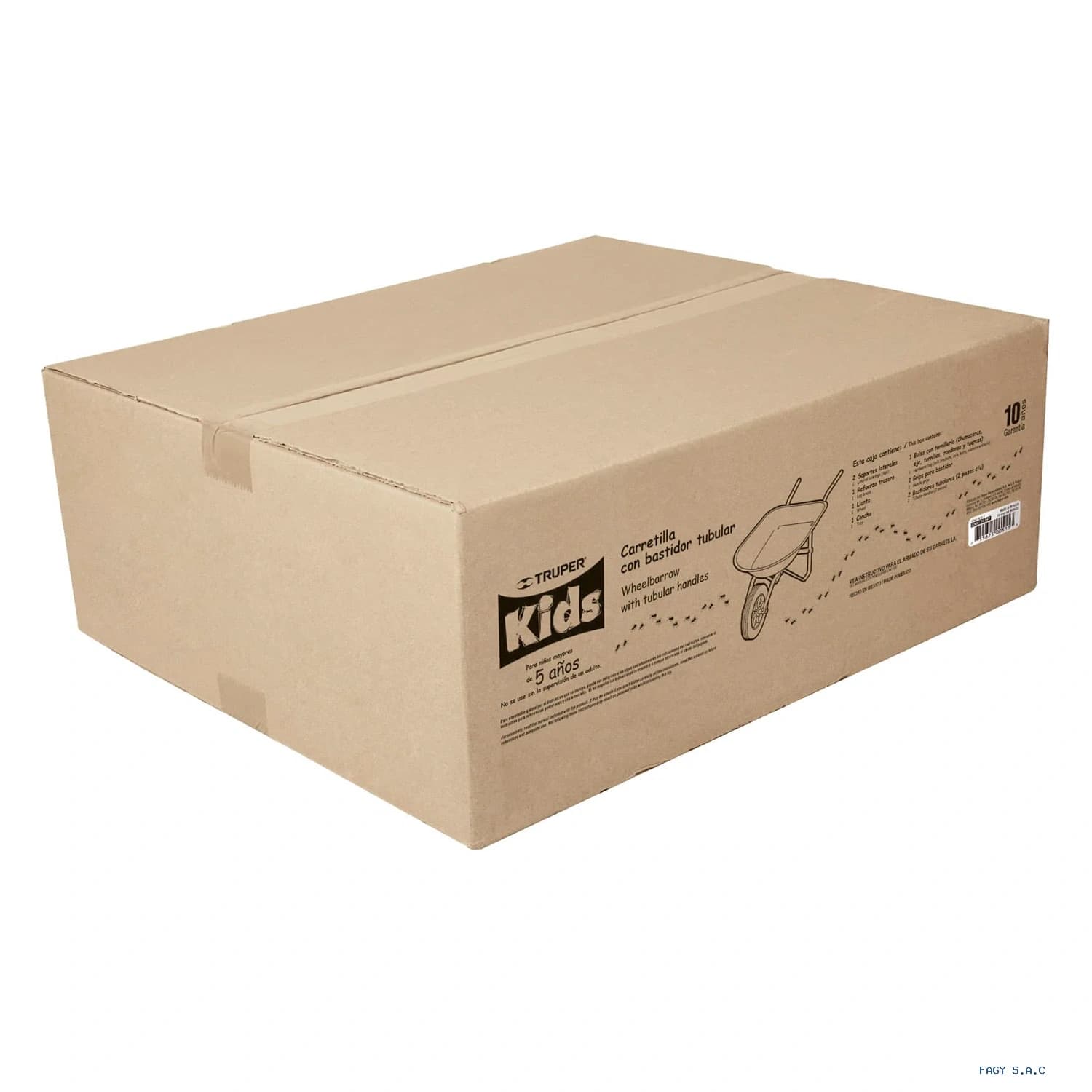 Carretilla para niños concha plástica 54 x 38 cm Truper 10440 - Truper