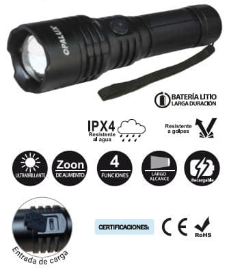 Linterna táctica 25w Opalux 8085 - Opalux