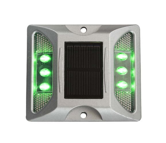 Tacha Solar Verde Con Vástago - Importado