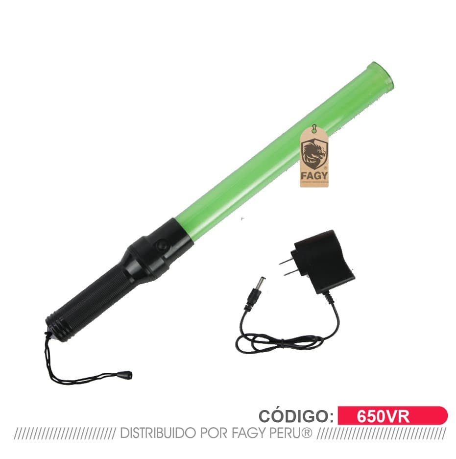 Vara luminosa recargable verde Cod 650vr - Producto Importado