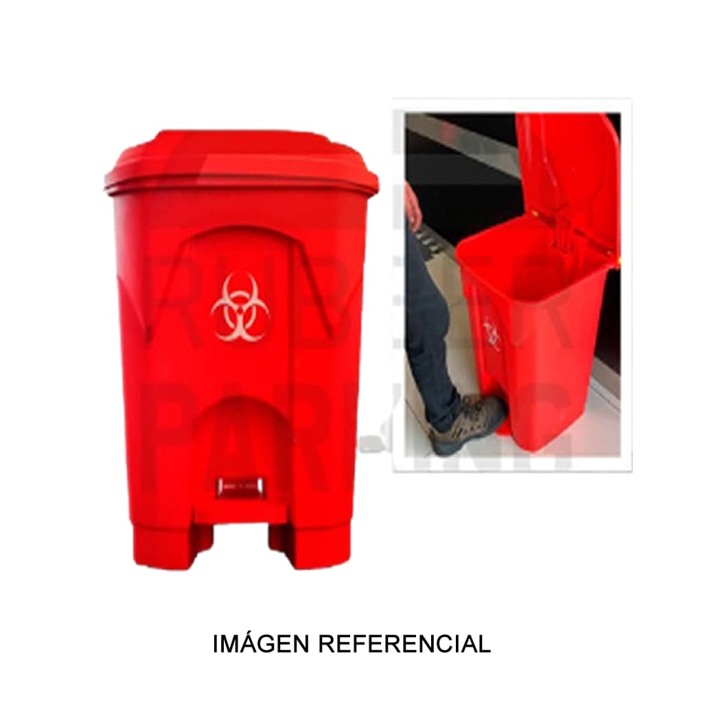 Contenedor de 50 litros con pedal central - Producto Importado