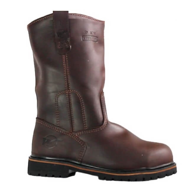 Bota campera caña alta de cuero 8609