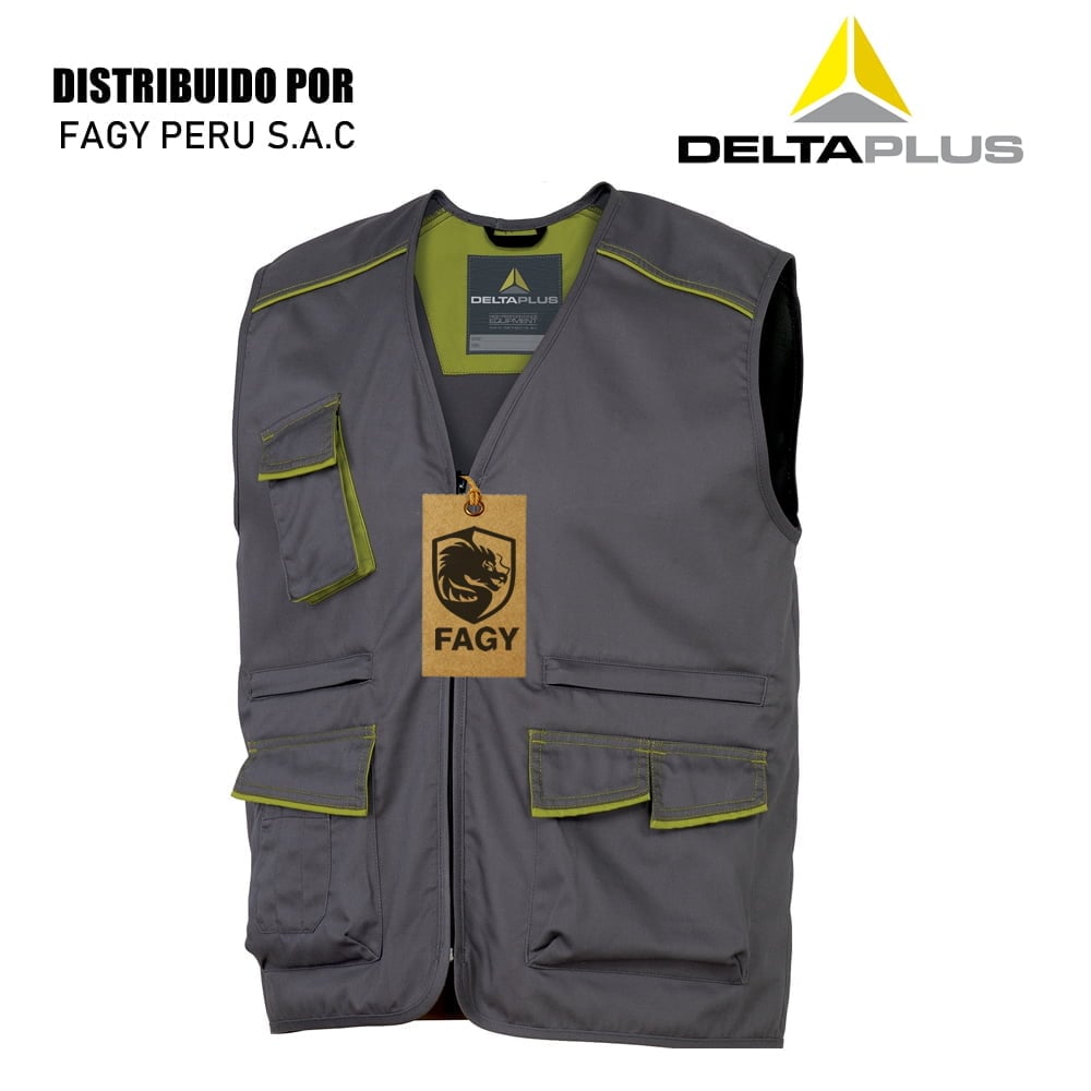 Chaleco M6gil Delta Plus Gris-Verde