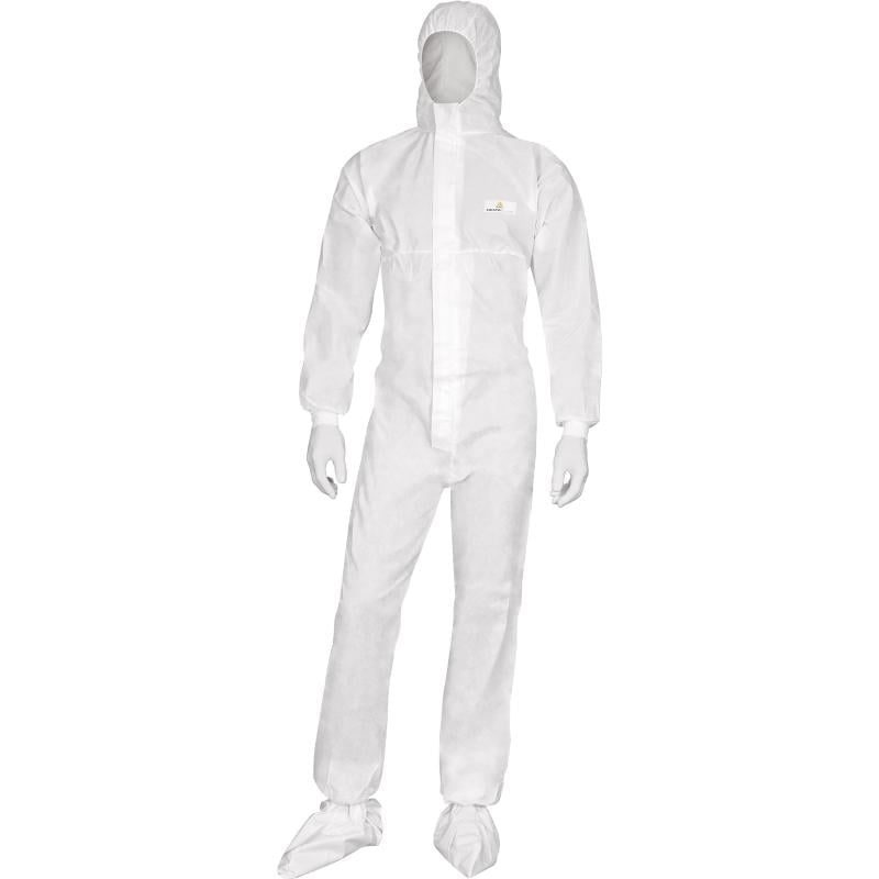 Buzo blanco desechable con capucha DT215