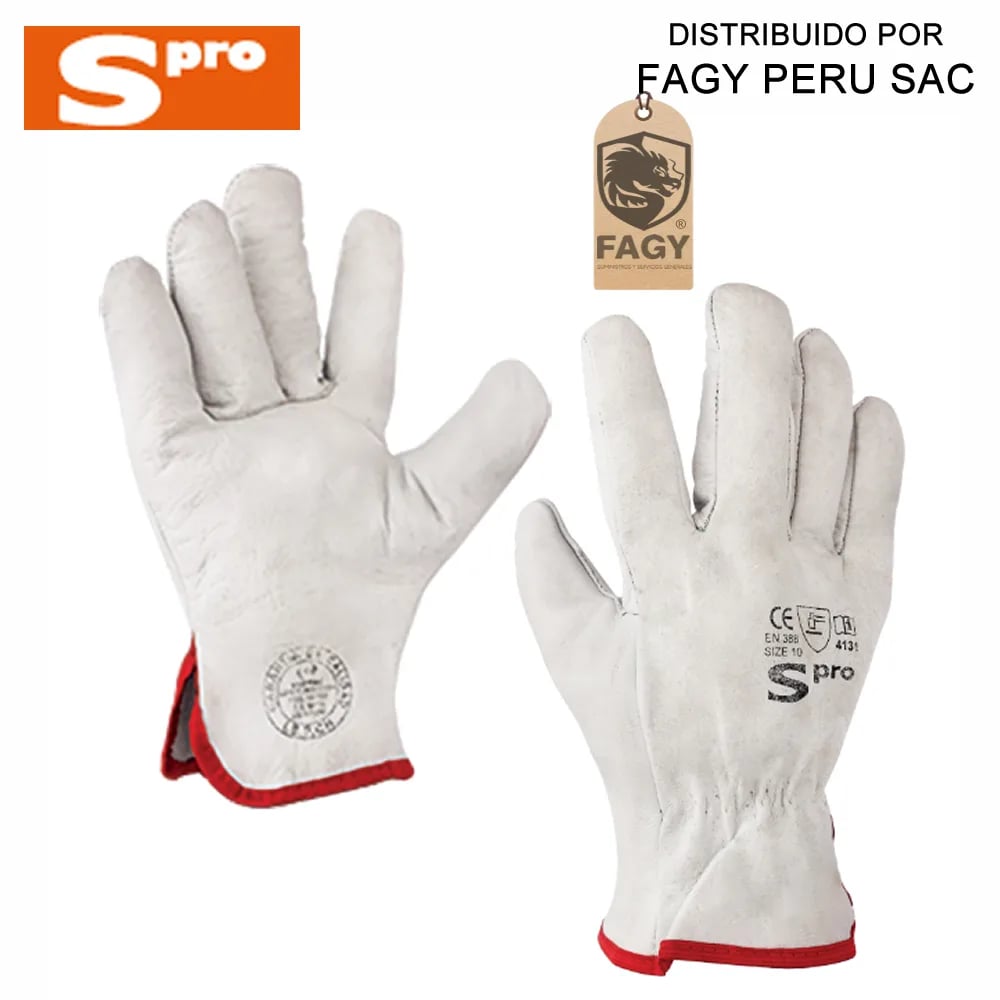 Guante badana blanco spro