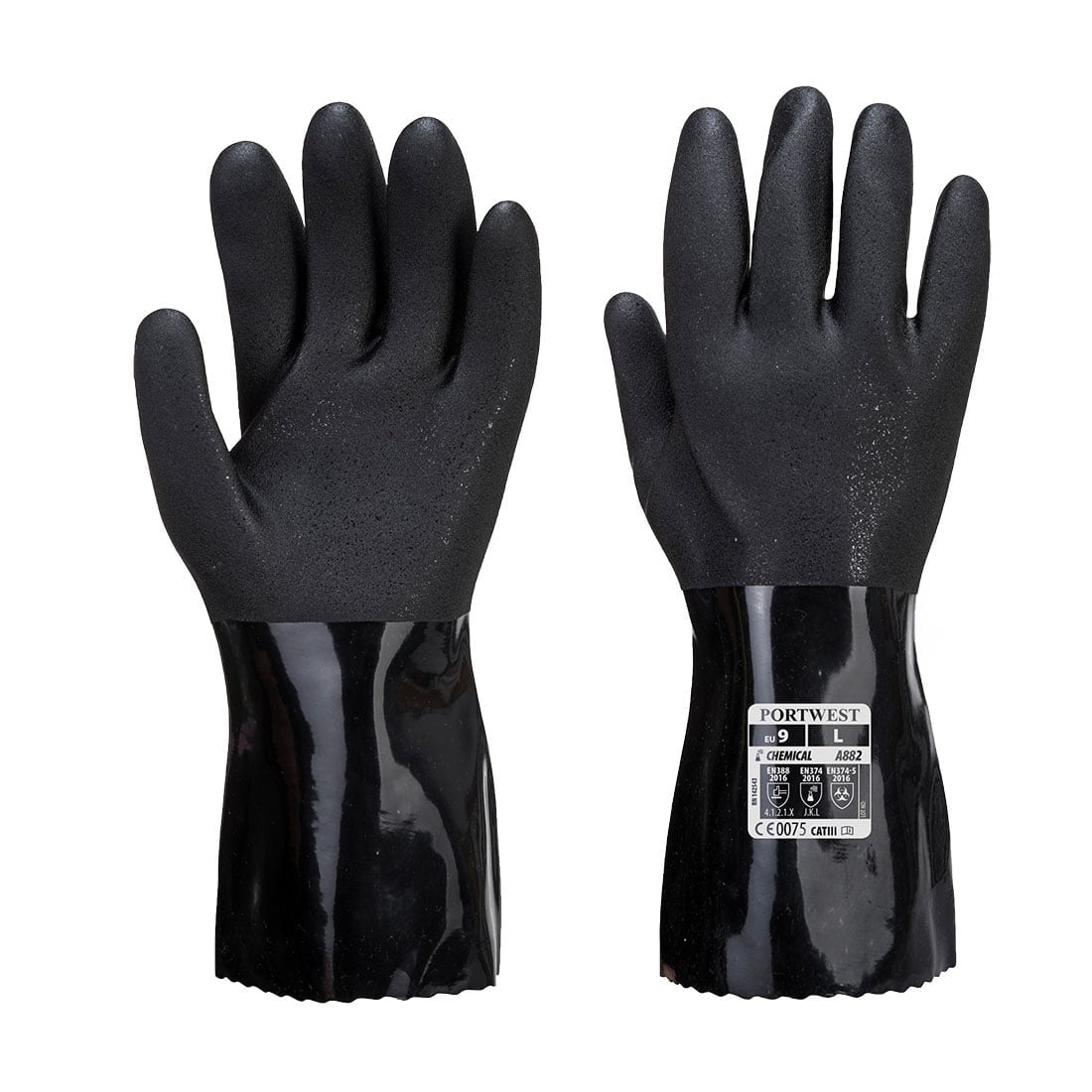 Guante químico de PVC ESD A882