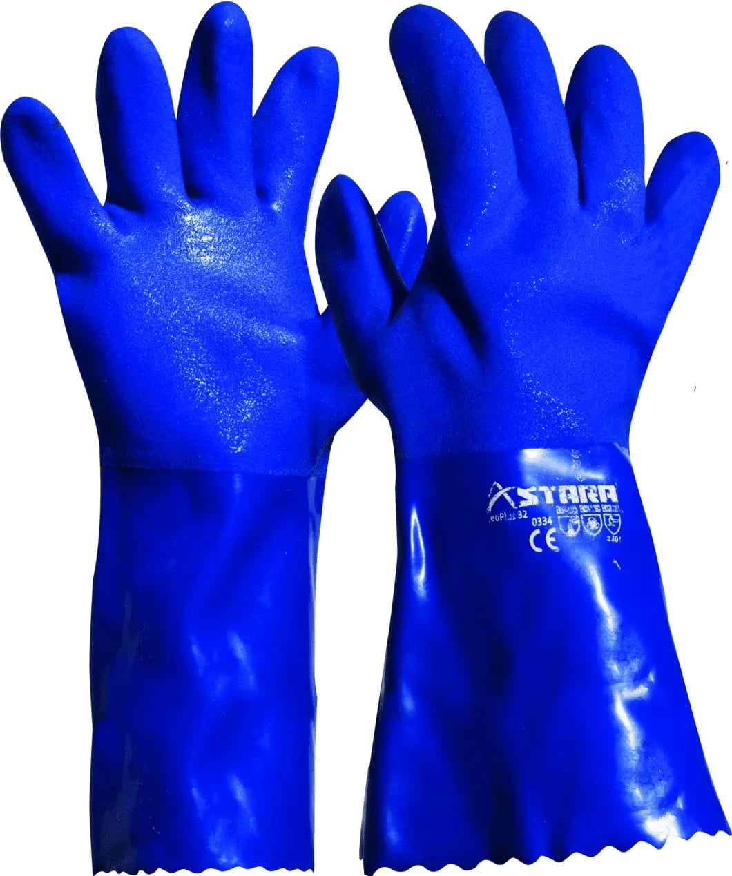 Guante de PVC azul