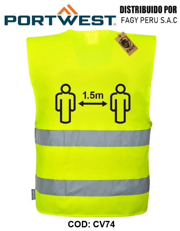 Chaleco Distanciamiento Social 1,5m CV74