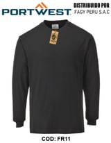 Camiseta de manga larga ignífuga y antiestática FR11 - PORTWEST